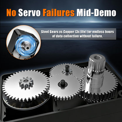 6-Pack Brushless Servo Motor 30KG 12V High Torque Serial Bus Upgrade for LeRobot SO-ARM Robotic Arm - Triple Algorithm Compensation(Friction, Gravity, Torque), Steel Gears & Shaft