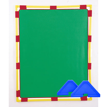 Children's Factory Big Screen PlayPanel, Kids Room Divider, Classroom Privacy Screen, Cantilever Feet Included, Green