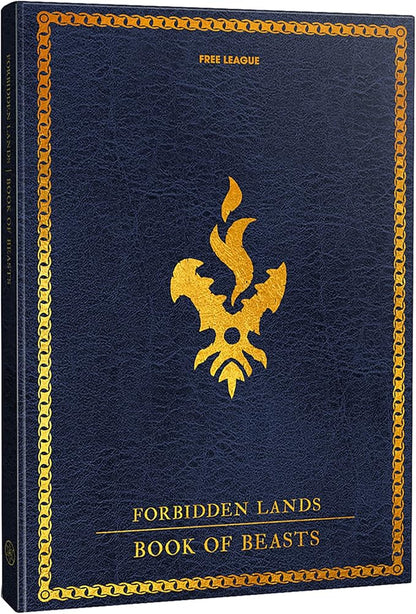 Free League Forbidden Lands: Book of Beasts - Hardcover Expansion RPG Book Free League Publishing A Beastiary You Can Play Murderous Monsters &amp Lethal Encounters Role Playing Game
