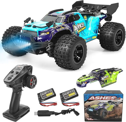 1:18 Scale All-Terrain RC Car for Adults - 40+KM/H High Speed 4WD Off-Road Remote Control Truck with 2 Rechargeable Batteries 2.4GHz Electric Toy Vehicle Gift for Teens and 14+ (1:18 Scale)