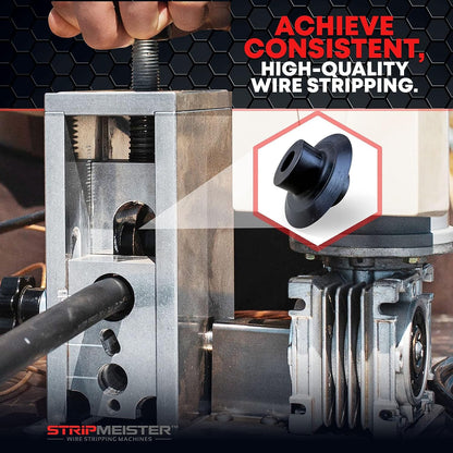 StripMeister E350x Wire Stripping Machine Kit: Complete Wire Stripping Solution with Blade Replacement and Ultra-Grip Feeder Replacement - Feeder & Shaft Assembly