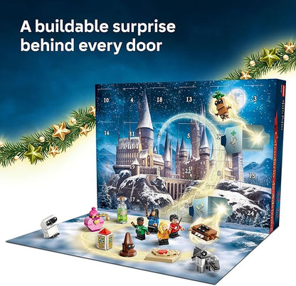 Lego Harry Potter Advent Calendar 2025 Kids Toy - Holiday Countdown for Boys &amp Girls 7+ - 24 Buildable Surprises Including Harry Draco &amp Luna Minifigures - Kids Gift Idea for Christmas - 76