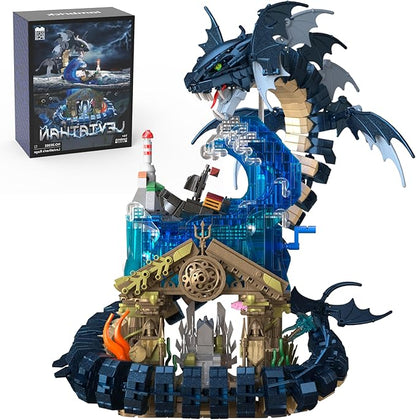 Medieval Building Toys Dragon Building Blocks Set for Adults Teens Boys Girls 14+ Years Old DIY Model Building Kits Hobbies Decor Graduation Birthday Housewarming (2210PCS)