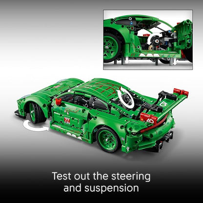 LEGO Technic Porsche 911 GT3 R Rexy AO Racing Car Building Toy for Boys &amp Girls - Car Toy W/Realistic Steering &amp 6-Cylinder Engine for Kids &amp Auto Fans Ages 11+ - Gift Idea for Birthdays