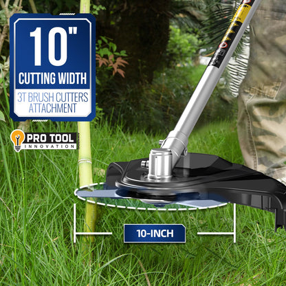 Wild Badger Power Upgraded 40V Cordless String Trimmer & Edger, 4-in-1 Multi-Tool Kit with Hedge Trimmer, Brush Cutter & Pole Saw, Attachment Capable Weed Wacker, 2 * 20V 4.0Ah Batteries & Charger