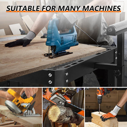 Planer Stand with Wheels,550 lbs Load Capacity Power Tool Stand,Height Adjustable Miter Saw Stand,Planer Table Stand with Extension Rollers, for Most Planers, Saws, Bench-top Machines, Power Tools