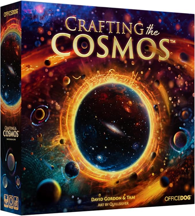 Crafting The Cosmos Board Game - Build The Galaxy with Stellar Resource Management! Sci-Fi Strategy Game for Kids &amp Adults Ages 14+ 2-4 Players 60-90 Minute Playtime Made by Office Dog