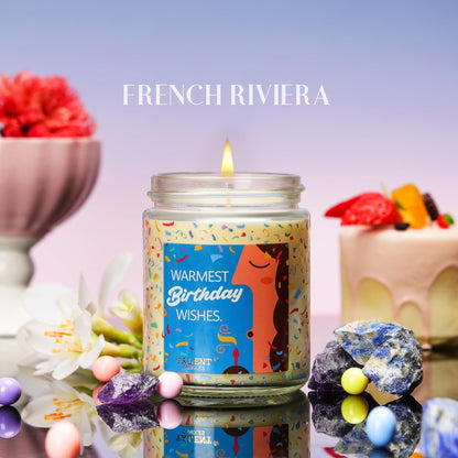 Gifts for Women, Unique Gifts for Women, Best Friend Funny Birthday Gifts for Women Men, Friendship Gifts for Women Men Friends - 8.4 oz French Riviera Scented Candles Gifts, TCGJ7495-2-FR