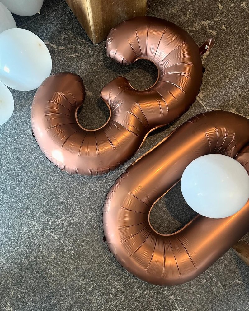 Dark Brown 4 Balloon, Coffee Brown Number Balloons 40 Inch, 4th Chocolate Party Decorations, Four Large Numbers for Party Decor, Number 4 Balloon