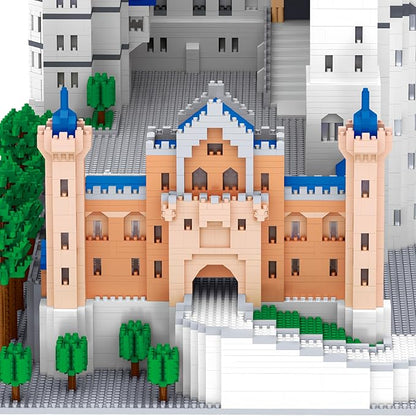 Huge Swan Stone Castle Micro Mini Blocks – 10000pcs Challenging Building Set High-Difficulty 3D Puzzle Ultimate Achievement Cool Decorative Piece Perfect Time-Killer