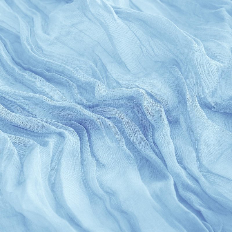 16Pack Baby Blue Table Runner 10FT Light Blue Cheesecloth Table Runner 35x120Inch Long Boho Gauze Cheese Cloth Table Runners Rustic Sheer Table Runners for Wedding Baby Shower Bridal Shower Decor