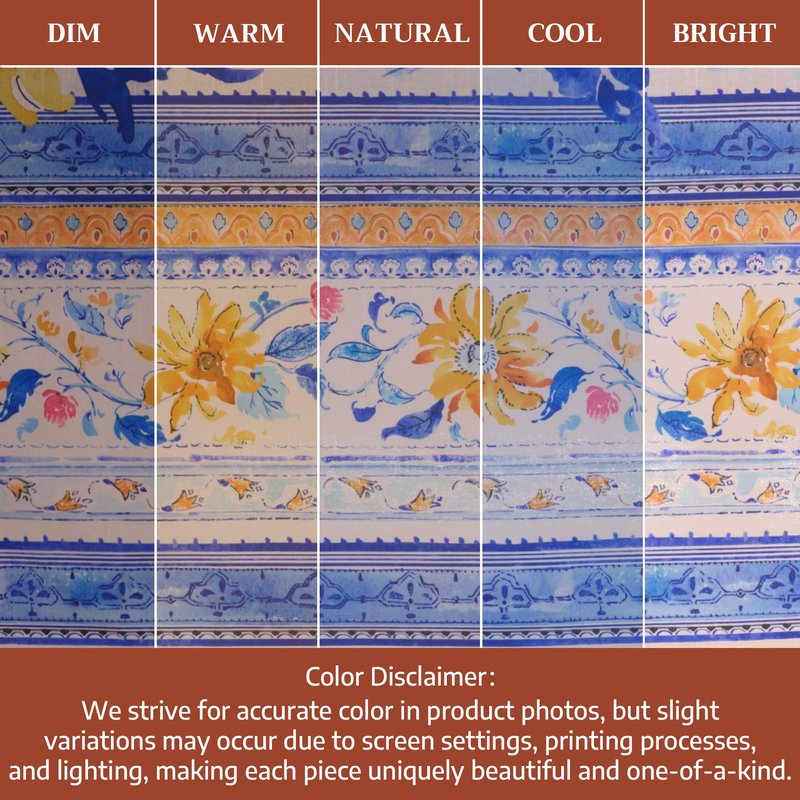 Maison d' Hermine Table Cloth Round Table 100% Cotton 63 Round Inches Tablecloth Reusable Decorative for Dining Kitchen Room Farmhouse Home Gifts for Mothers Day Spring Summer - Girassol