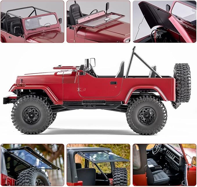 Rochobby BEEZRC 1/10 mashigan RC Rock Crawler for Adults 4WD Off-Road Remote Control Truck Hobby Grade RC Crawler RS Need to Complete