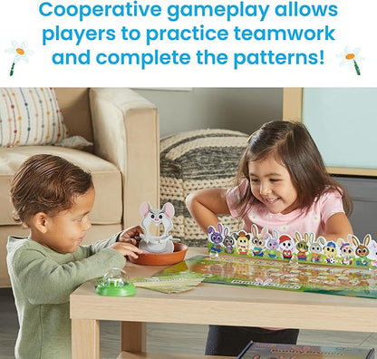 hand2mind Bunny Brunch Cooperative Board Games Toddler Educational Toys Kindergarten Math Games Preschool Learning Activities Indoor Recess Games for Classroom Easter Gifts for Kids
