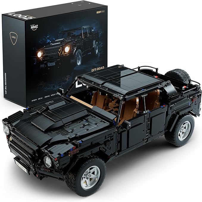 Nifeliz L002 Off-Road Car Building Set Collectible Truck Model and Gift for Adults and car Lovers Authentically Detailed Build and Display Model for Home or Office Décor (3983 PCS NF10274)