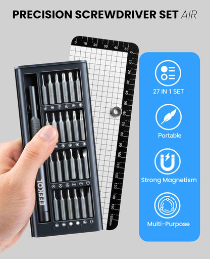 efekol Small Precision Screwdriver Set - Electronics Repair Tiny Tool Kit [Super Durable],for Ring Doorbell, Laptop, Switch, PS5, Xbox, Macbook, iPhone, Watch, Glasses,Fathers Day Dad Gifts for Men