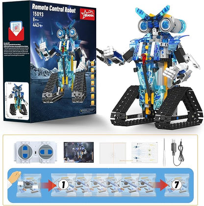 Robot Building Toys Stem Projects for Kids Ages 9-12 Remote &amp App Controlled Programmable Robot Building Blocks Science Kits Educational Birthday Xmax Gifts for 8-16 Year Old Teenage Boys Girls