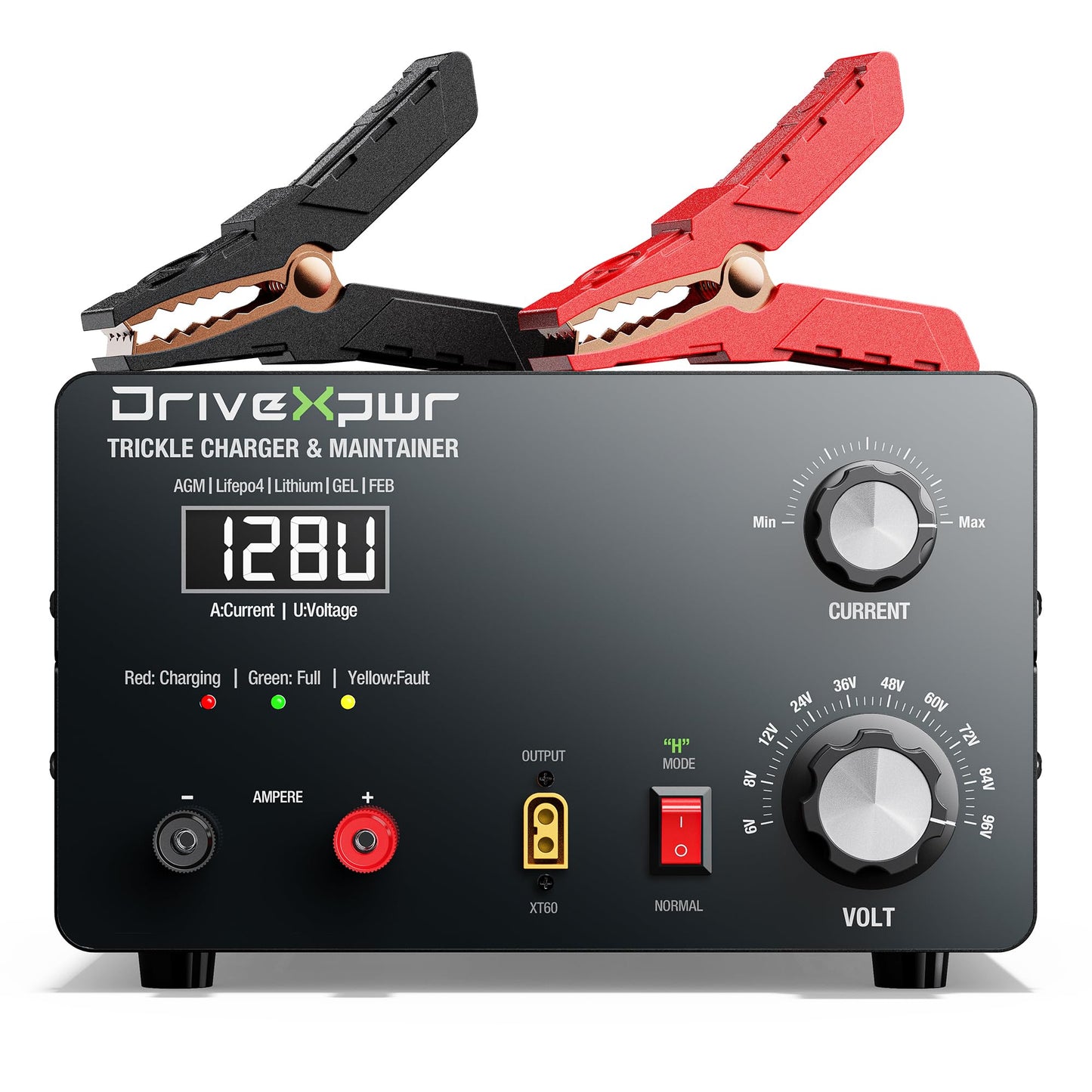 Adjustable Battery Charger 6V 8V 12V 24V 36V 48V 60V 72V 84V 96V,18A Automatic Battery Maintainer,Battery Desulfator Maintainer for Lead-Acid LiFePO4 Lithium,Suit Automotive Golf Cart Truck Mower(X50)