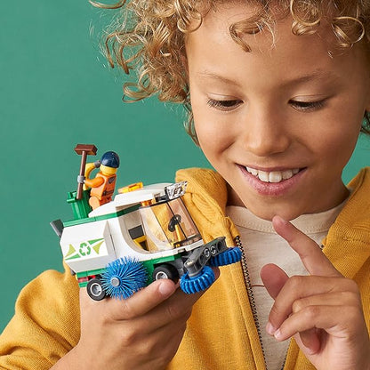LEGO City Street Sweeper 60249 Construction Toy Cool Building Toy for Kids (89 Pieces)