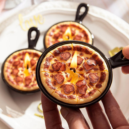 Pepperoni Pizza Scented Vegetable Wax Candles Trio(3Pcs/Pack)