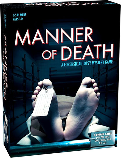 Endless Games Manner of Death | True Crime Autopsy Game | Forensic Investigation Mystery with 3 Unique Cases | 2-5 Players Ages 14+