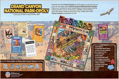 MasterPieces Opoly Board Games - Grand Canyon National Park Opoly - Officially Licensed Board Games for Adults Kids &amp Family