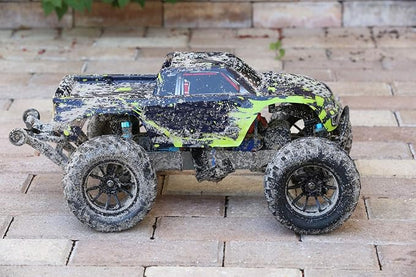 SummitLink Custom Body Compatible for 1/10 Scale RC Car or Truck (Truck not Included) (Muddy Green Over Black)