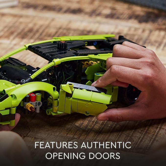 LEGO Technic Lamborghini Huracán Tecnica Advanced Sports Car Building Kit for Kids Ages 9 and up Who Love Engineering and Collecting Exotic Sports Car Toys 42161