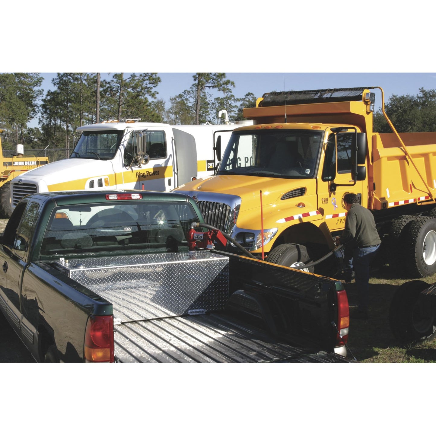 RDS MFG INC 71791 Rectangular Transfer Liquid Tank - 91 Gallon Capacity