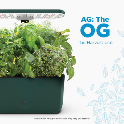 AeroGarden Harvest Lite in Green, Soil-Free Indoor Hydroponic Garden with LED Grow Light for Year-Round Gardening of up to 6 Herbs and Vegetables