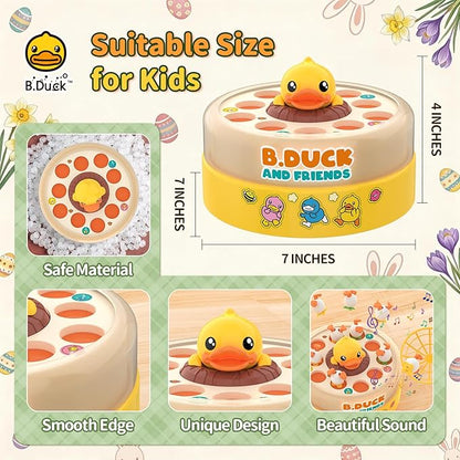 B.Duck Games for Kids Age 4-6 Board Games Bounce and Catch Duck Toys for Kids 4-8 Family Board Games for 5-7 Boys Girls Birthday Gifts Christmas Party Games for Toddlers 3-5