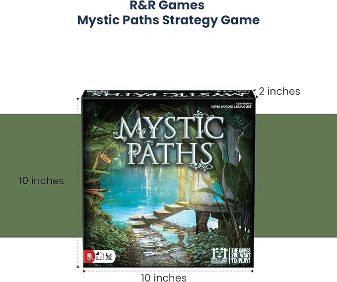 R&ampR Games Mystic Paths Cooperative Board Game for Adults and Kids Card Games for Family Night