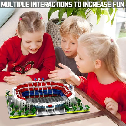 Barcelona Style Soccer Stadium Micro Mini Building Blocks Sets Soccer Stadium Model Toys for Adults and Kids 3500+PCS