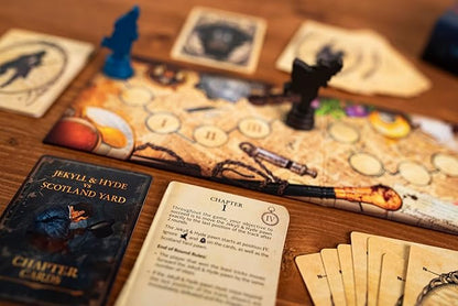 Jekyll &amp Hyde vs. Scotland Yard by 25th Century Games – Cooperative Trick Taking Board &amp Card Game for Two Players – Story Based Gameplay – for Ages 10+ &amp 20 Min Playtime