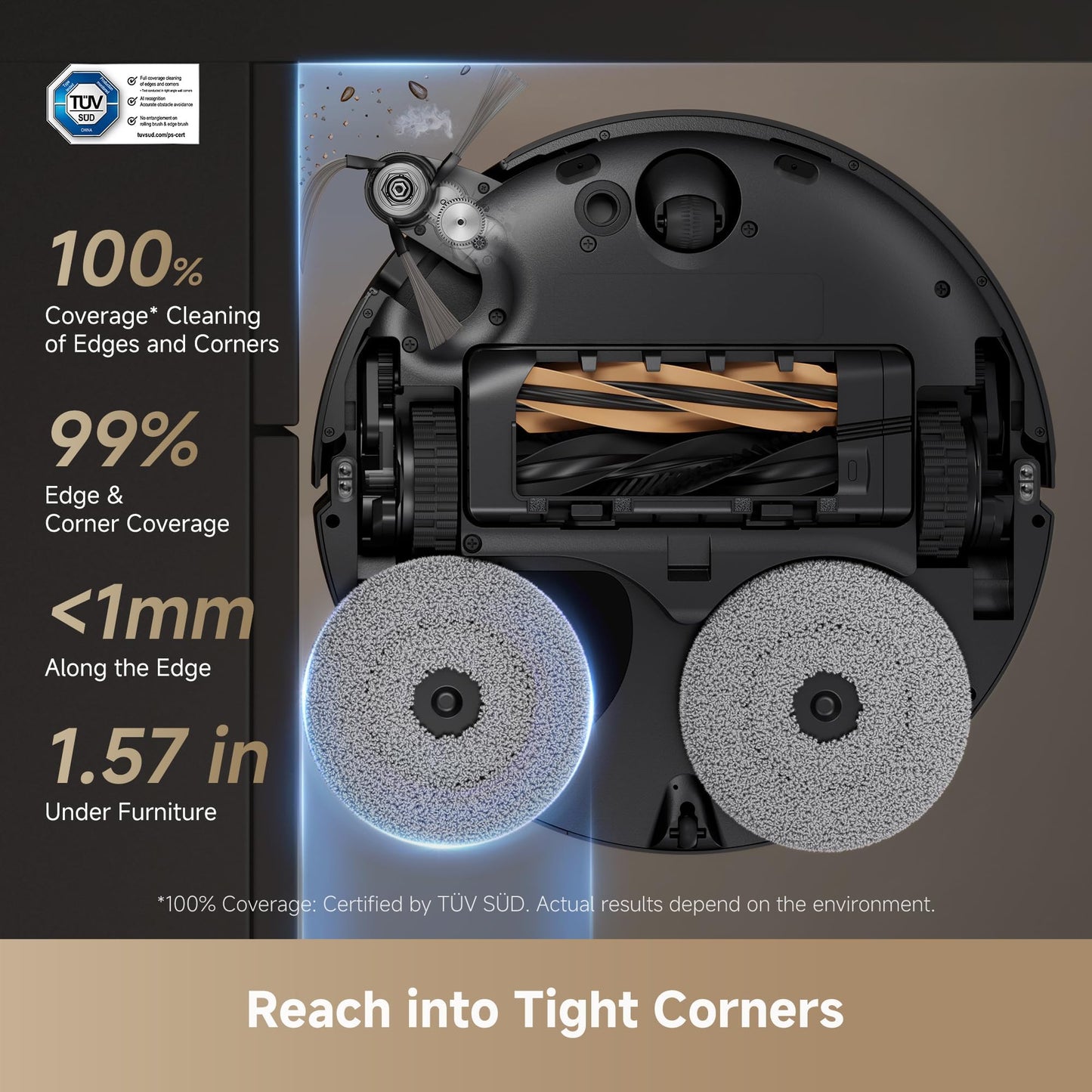 DREAME X50 Ultra Robot Vacuum and Mop with Auto-Empty and Mop Self-Cleaning, 20,000Pa Suction, Obstacle Avoidance and 360° Navigation, Corner to Edge Deep Cleaning, Detangling Brush