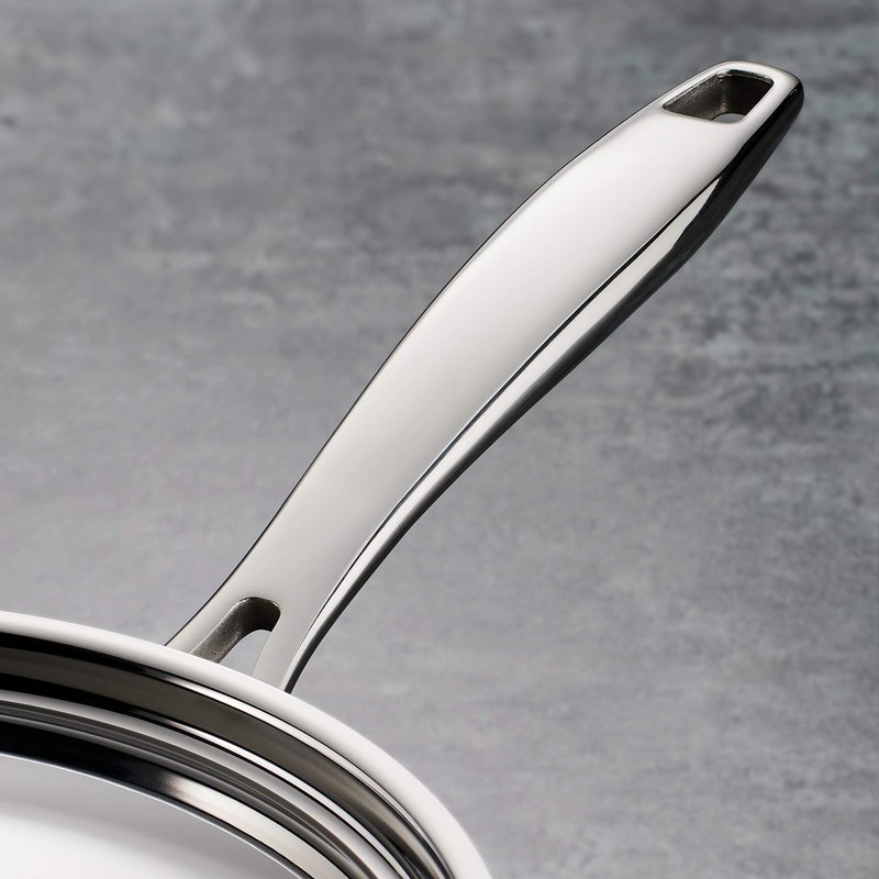 Tramontina Signature Tri-Ply Clad Stainless Steel 3-Quart Saute Pan with Lid, Induction-Ready Cooking Pan, Dishwasher-Safe, NSF-Certified, Made in Brazil