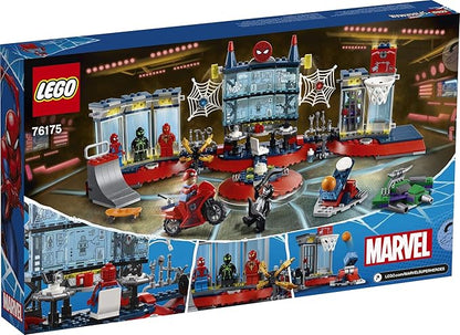 LEGO Marvel Spider-Man Attack on The Spider Lair 76175 Cool Building Toy Featuring The Spider-Man Headquarters Includes Spider-Man Green Goblin and Venom Minifigures