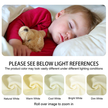 NTBAY Egyptian Cotton Toddler Pillowcases - Set of 2 - Travel Pillow Cases - 500 Thread Count Cotton 13x18 Pillow Covers - Envelope Closure Nursery Pillowcases, 13x18 Inches, White