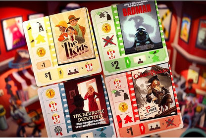 IELLO: Popcorn Strategy Board Game Manage a Movie Theater Attract Cinema Guests Competitive 60 Minute Play Time 2 to 4 Players for Ages 10+
