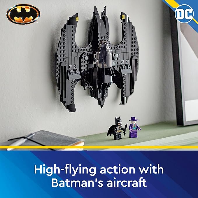 LEGO DC Batwing: Batman vs. The Joker 76265 DC Super Hero Playset Features 2 Minifigures and a Batwing Toy Based on DC’s Iconic 1989 Batman Movie DC Birthday Gift for 8 Year Olds