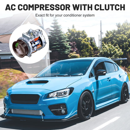 New AC Air Condition Compressor w/Clutch for Nissan NV200 2.0L 2013-2021, for Chevy City Express 2.0L 2015-2018 19317012, 19317013, 19317014
