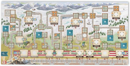 Great Western Trail 2nd Edition Rails to the North Board Game Expansion - New Adventures Await! Strategy Game for Kids &amp Adults Ages 12+ 1-4 Players 75-150 Min Playtime Made by Eggertspiele