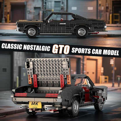 Mould King 10199 Classic Sports Cars Building Sets MOC Blocks Collectible Car Model Kits Racing Car Building Kits Birthday Gifts for Adults/Teens 14+ (1563 Pieces)