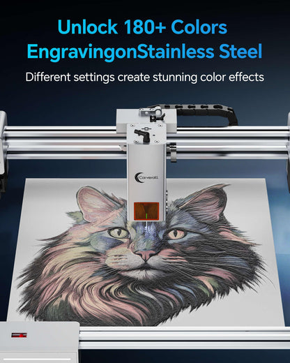Carverall X1/JL9 20W Laser Engraver and Cutter with Air Assist, Laser Engraving Machine for Wood Metal Acrylic Glass Stone, Powerful DIY CNC Laser Cutter 11.8" x 11.8" 20000mW Class1