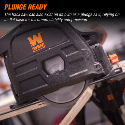 WEN CT1065 10-Amp 6.5-Inch Plunge Cut Sidewinder Circular Track Saw,Black