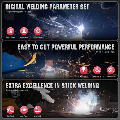 ‎YESWELDER CT-520 Tig Welder & Plasma Cutter, 5-In-1 Multifunctional Welding Machine & Large View Intelligent Auto-Shade Auto-Darkening Welding Helmet