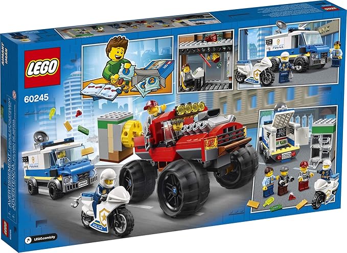LEGO City Police Monster Truck Heist 60245 Police Toy Cool Building Set for Kids New 2020 (362 Pieces)