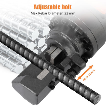 Electric Hydraulic Rebar Cutter Tool, 1350W 110V, Cutting up to 7/8 Inch #7 4-22mm Rebar, Steel, with Blades, Cutting Speed 3.5-4.0S, Concrete Construction Tools Heavy Duty (1350W RC-22)