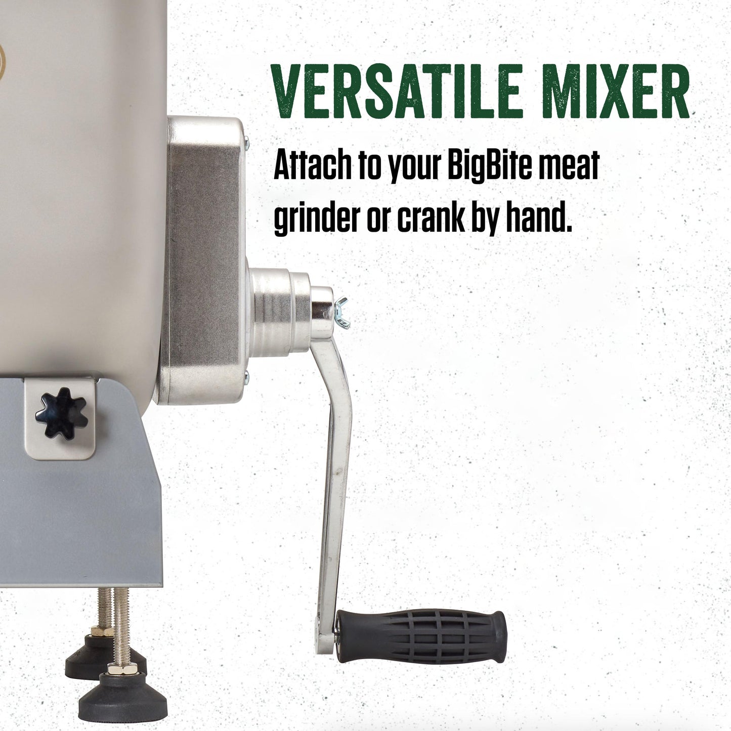 LEM Products BigBite 25 Pound Capacity Fixed Position Meat Mixer, Stainless Steel, Motor or Grinder Not Included