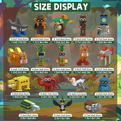 Italian Brain Rot Unique Cartoon Characters Building Blocks 17 in 1 Educational &amp Entertaining Gift Idea for Kids Teens &amp Adults